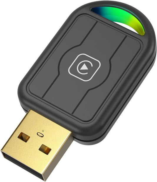 Tadcov Mini Wireless Carplay for iPhone and Apple, Automatic Connection, Convert Wiring to Wireless, Plug & Play, Wireless USB Car Play Dongle for Apple Car (iOS 10+, 2015+), 1Pcs