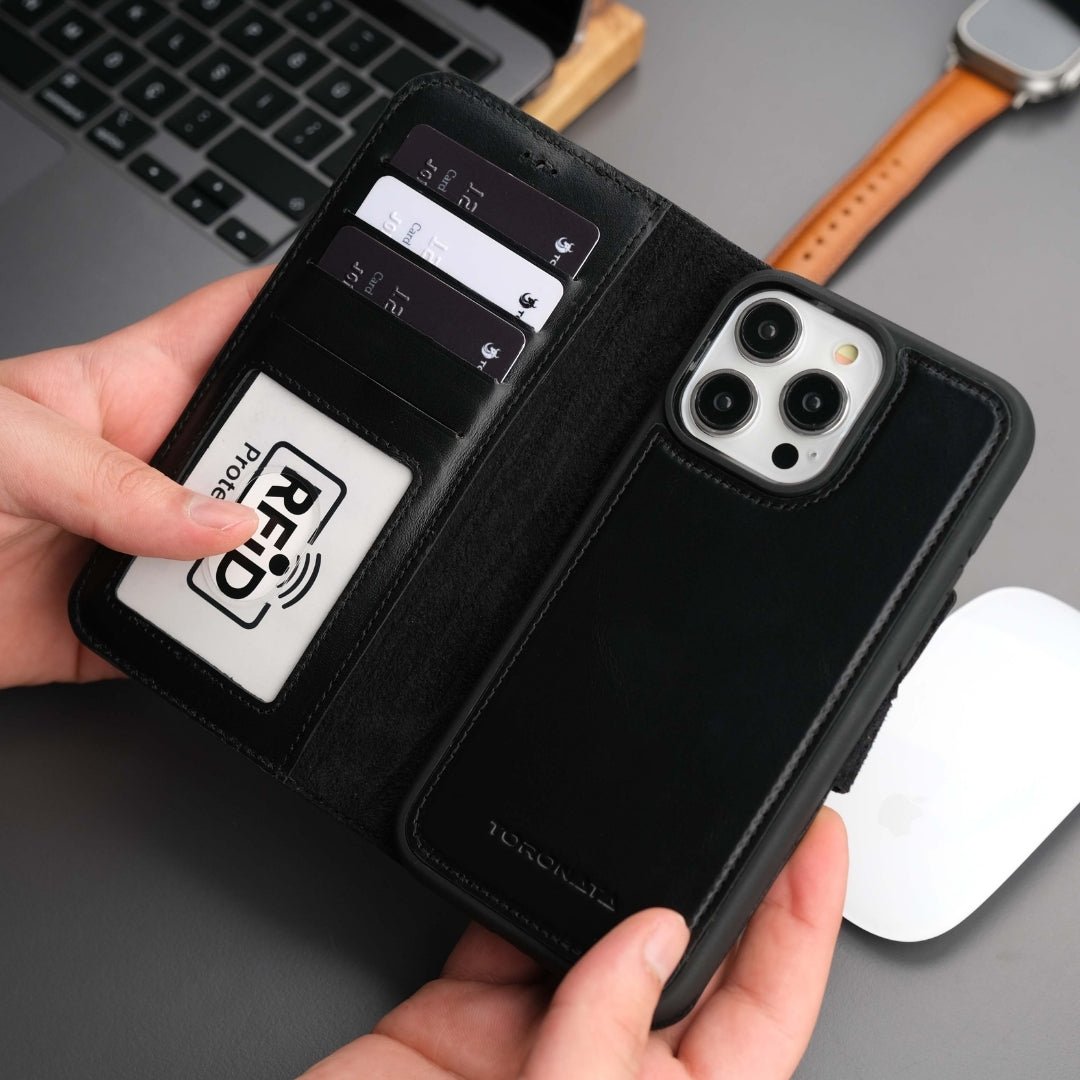 Casper iPhone 16 Pro Wallet Case Leather MagSafe